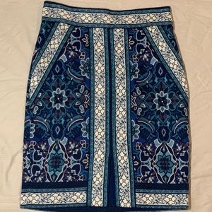 Loft pencil skirt blue